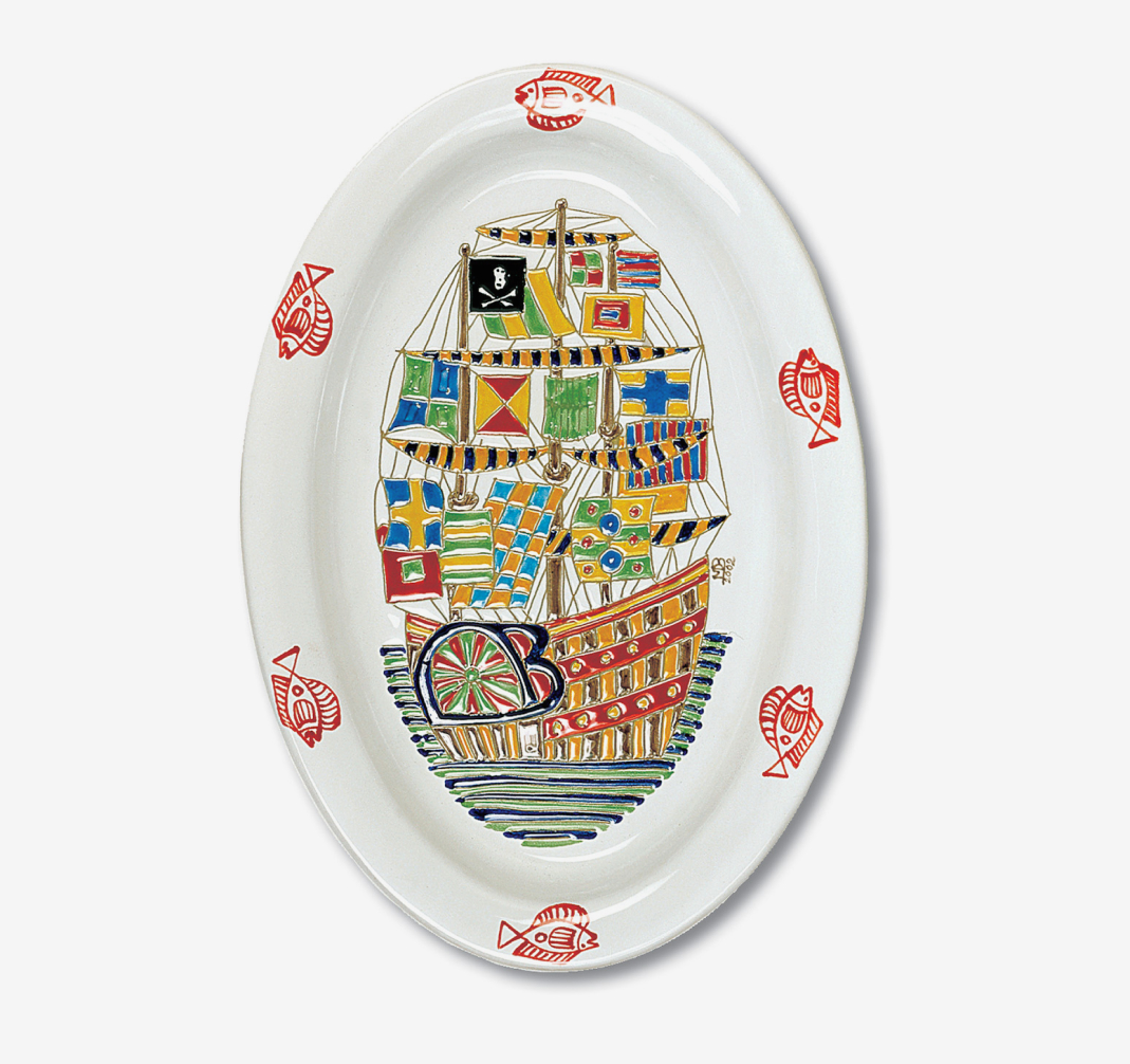 Vassoio ovale_Marineria 1