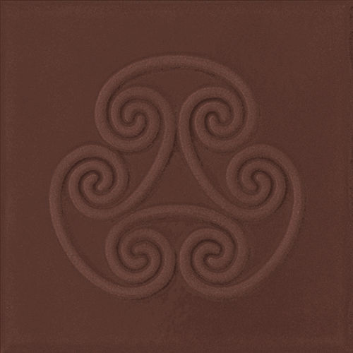 MINIMALE PORTO ROTONDO MONOGRAM CUOIO 15X15